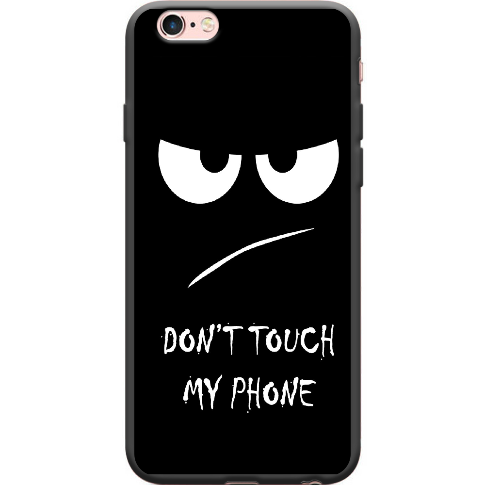 Чехол Boxface iPhone 6 Don't Touch my Phone Черный силикон (24523-up535-38148)
