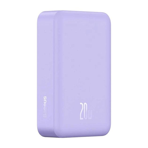 Повербанк Baseus Magnetic Mini 20000 mAh 20 W 2в1 QC3.0+PD3.0 с беспроводной зарядкой Qi 15 W Purple (PPCX150005) - фото 4