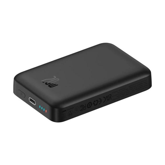 Повербанк Baseus Magnetic Mini Air 10000 mAh 20 W 2в1 QC3.0+PD3.0 з бездротовою зарядкою Qi 15 W Black (P10059001113-00) - фото 5