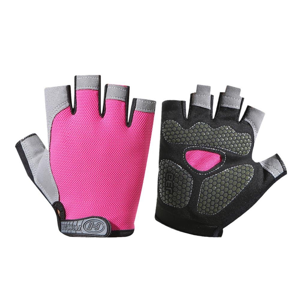 Перчатки женские спортивные с открытыми пальцами М Розовый (IY0050_1)