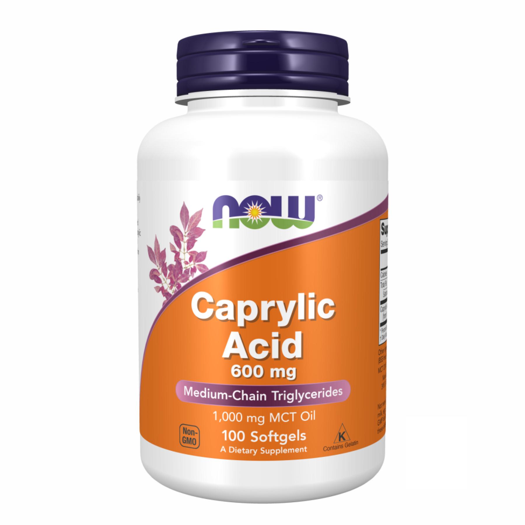 Натуральная добавка Caprylic Acid 600 mg 100 sgels (100-33-7002879-20)