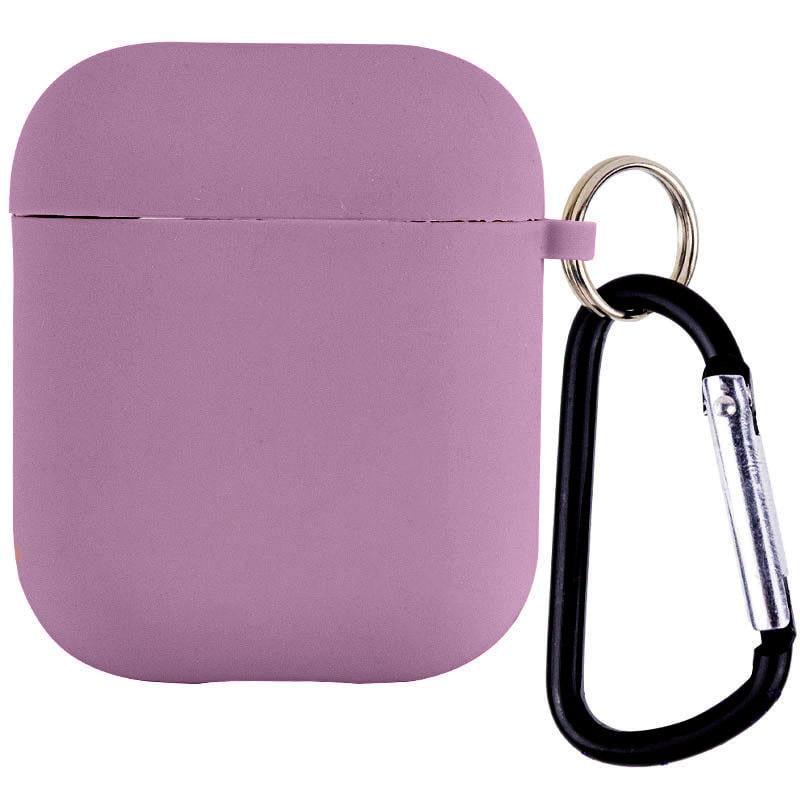 Футляр силіконовий Epik для навушників Airpods 1/2 з мікрофіброю Ліловий/Lilac Pride (00000039442_17)