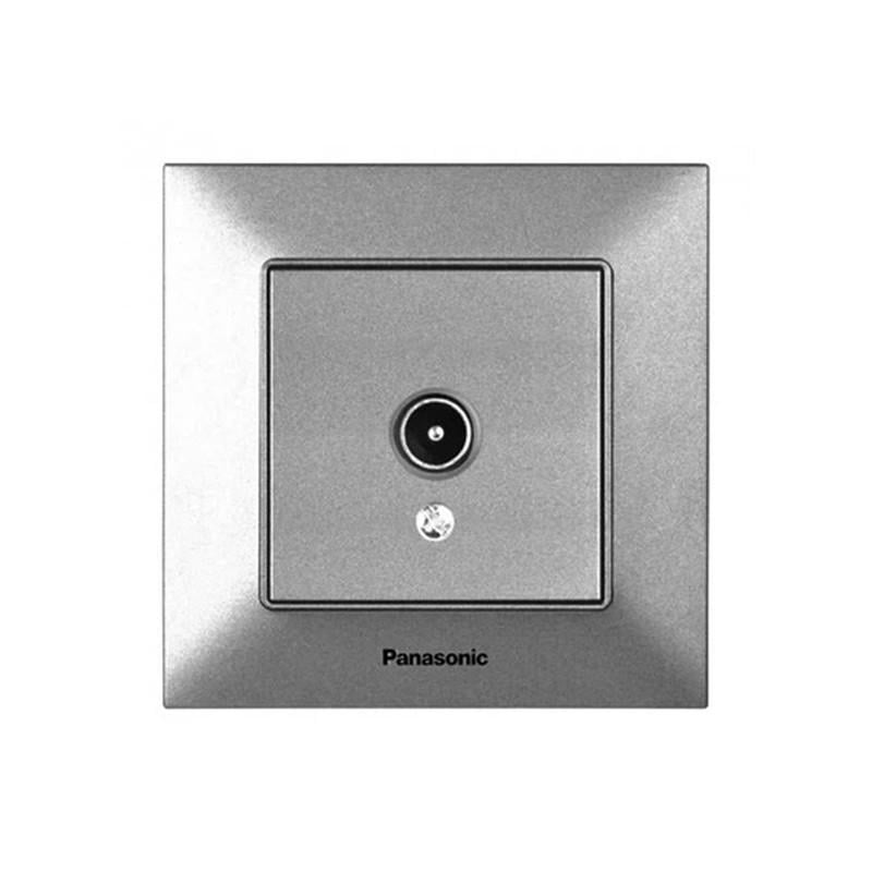 Розетка TV конечная Panasonic Arkedia Slim ABS Серебряный (WNTC04512S UA1)
