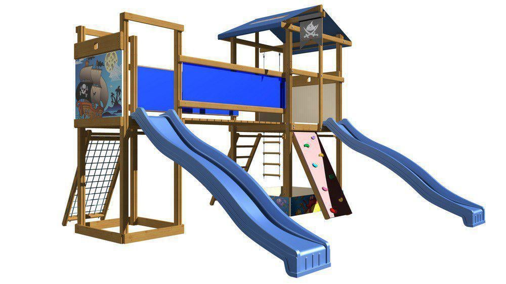 Детский игровой комплекс SportBaby-11 430х400х315 см Синий (973632837)