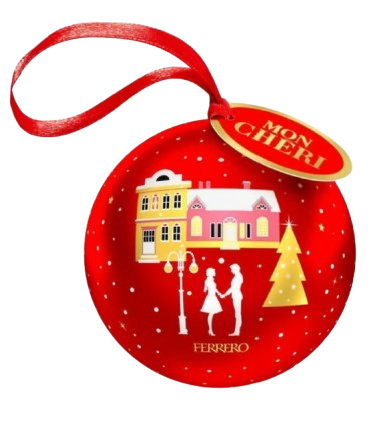 Шарик на елку с конфетами Ferrero Mon Chéri Cerise Boule Noël 42 г (2424081947)