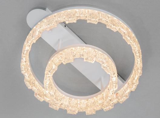 Люстра потолочная LED Diasha люстра два кольца 55W 3 режима Белый (MX78205/400+200WH)
