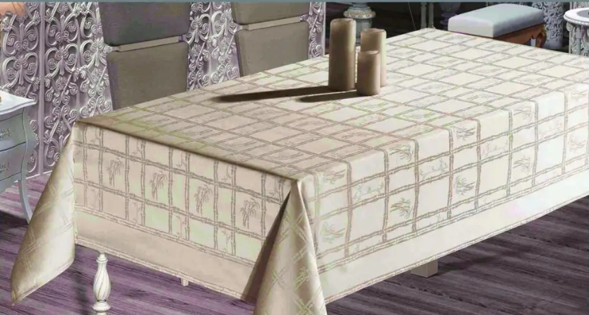 Скатерть тефлоновая PVS Maison Royale 160x220 Bamboo White (CN6775)