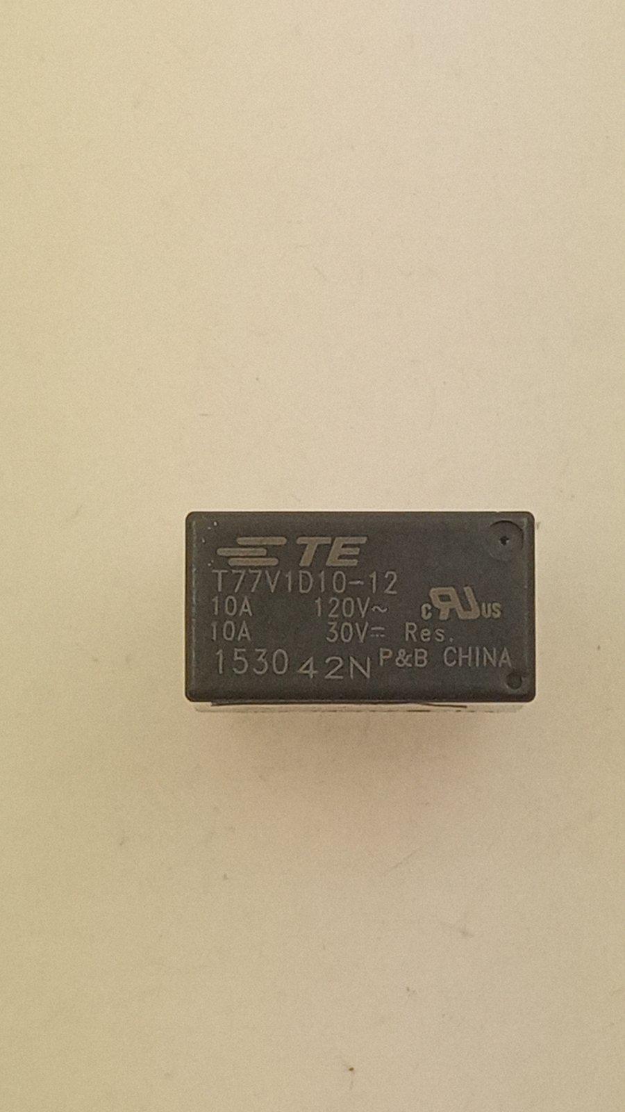 Реле TE Connectivity T77V1D10-12 12DC 10A 120VAC 17,5x10x15 (25230)