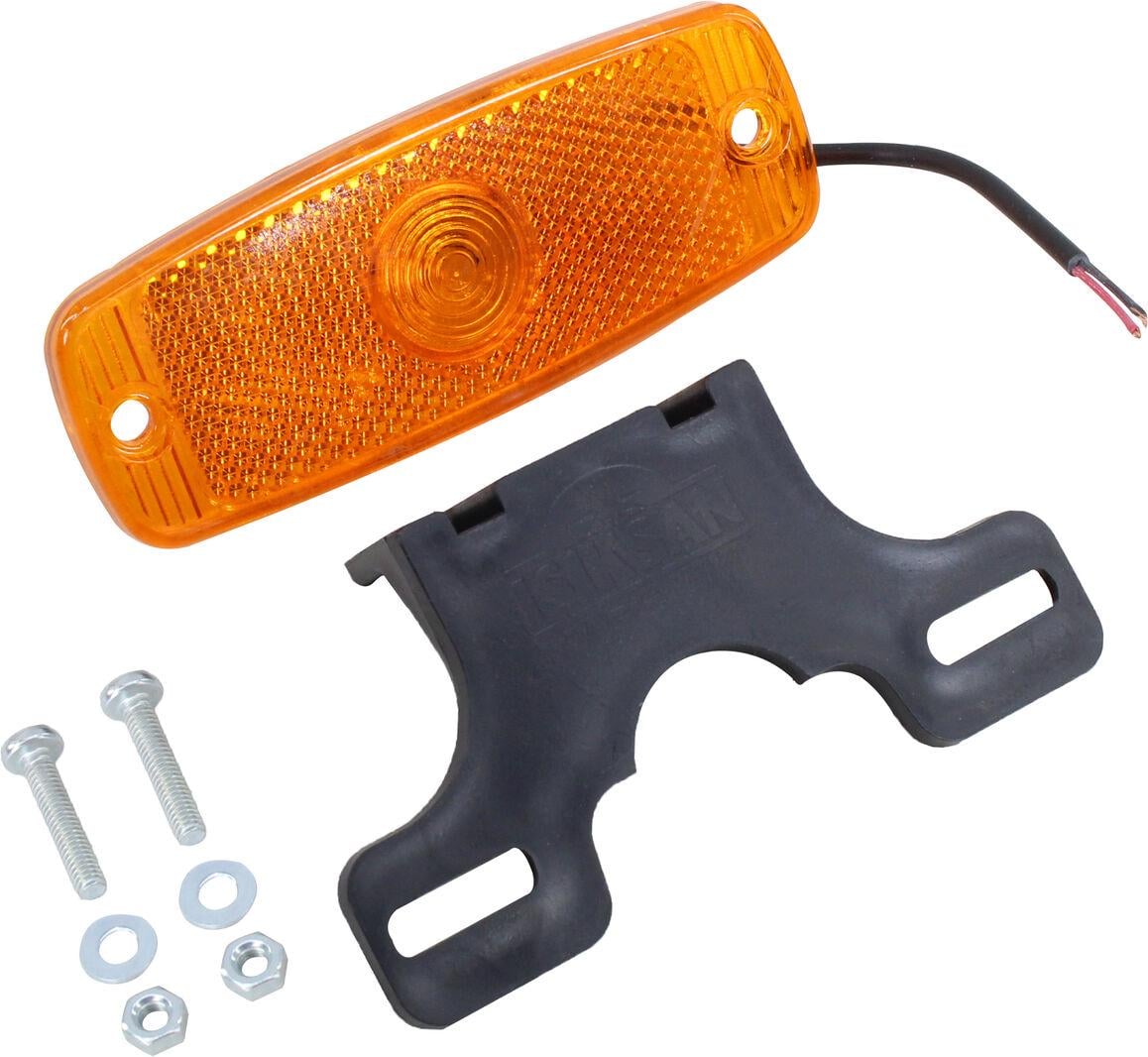 Фонарь габаритов Truck боковой LED Isiksan с кронштейном Желтый (ISS20201B)