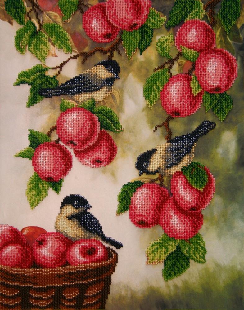 Вышивка бисером Богатый урожай яблок частичная выкладка 30x40 см (1474903683) Вышивка бисером Богатый урожай яблок частичная выкладка 30x40 см (1474903683)