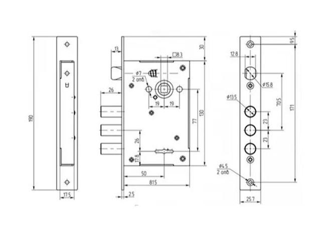 Замок врезной Арико ЗВ-9 (40009) - фото 2 Замок врезной Арико ЗВ-9 (40009) - фото 2