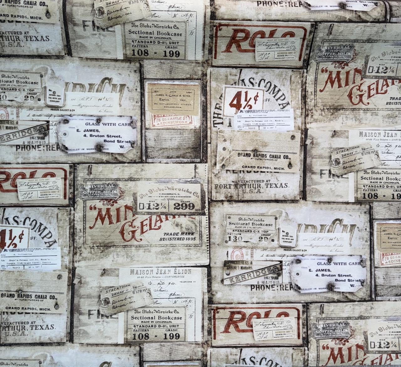 Обои виниловые с рисунком коллаж на флизелиновой основе 1,06 м (330-05)