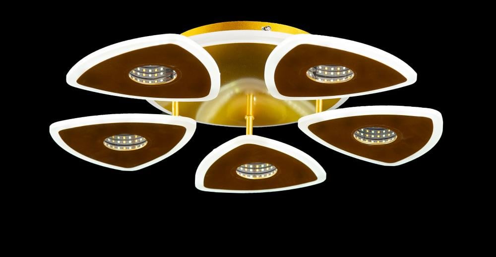 Світлодіодна люстра Ray LK29037/5+1 LED Champagne (IR006783)
