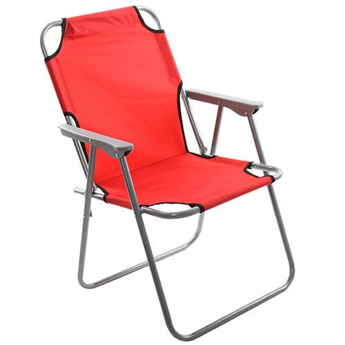 Кресло туристическое раскладное Радуга Stenson MH-3075E Ярко-красный (545023)
