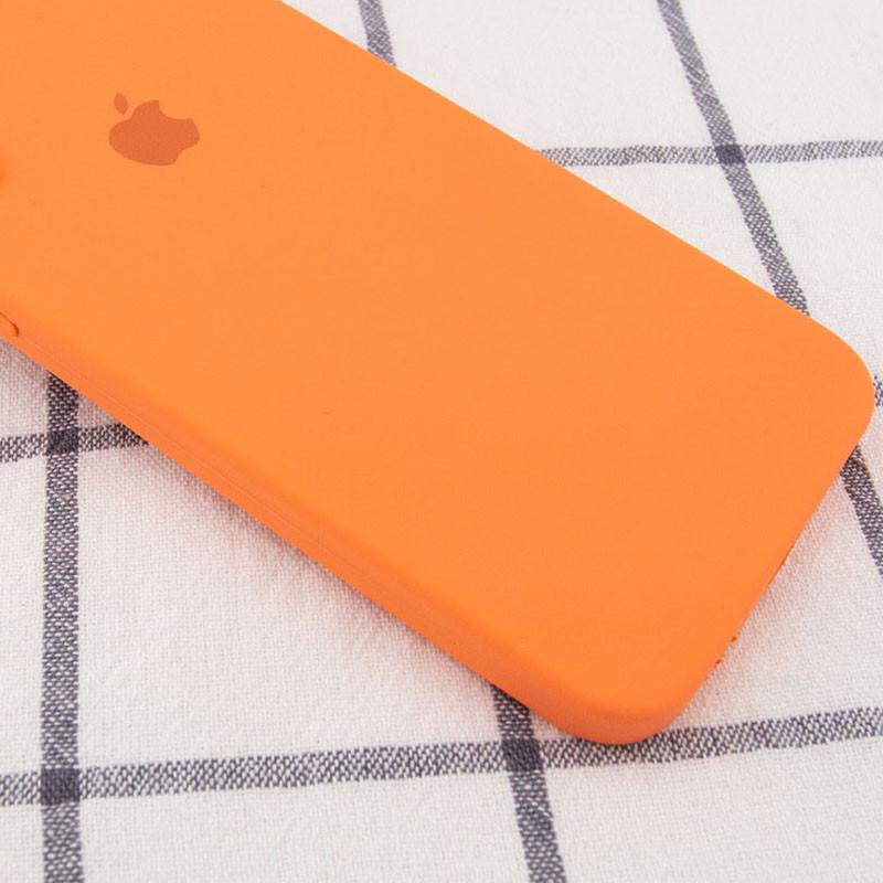 Протиударний чохол Silicone Case Square Full Camera Protective AA для Apple iPhone 7/8/SE 2020 4.7" Помаранчевий/Papaya - фото 2