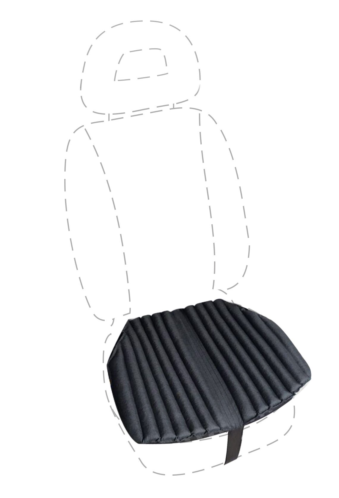 Подушка ергономічна EKKOSEAT на авто сидіння Чорний (AV-1G-101)