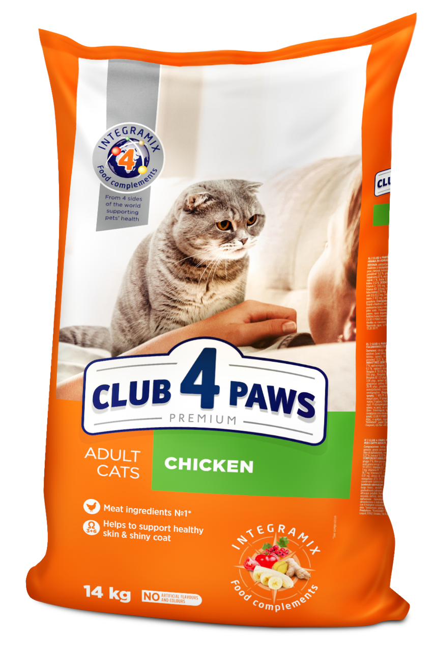 Сухой корм Club 4 Paws куриное филе 14 кг - фото 1