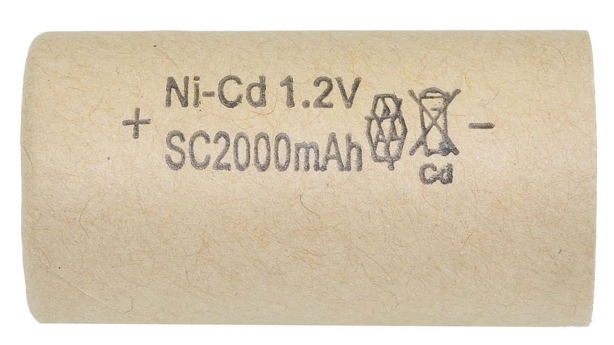 Банка для аккумулятора шуруповерта Ni-CD 2000 mAh 1,2V (шур090) - фото 1