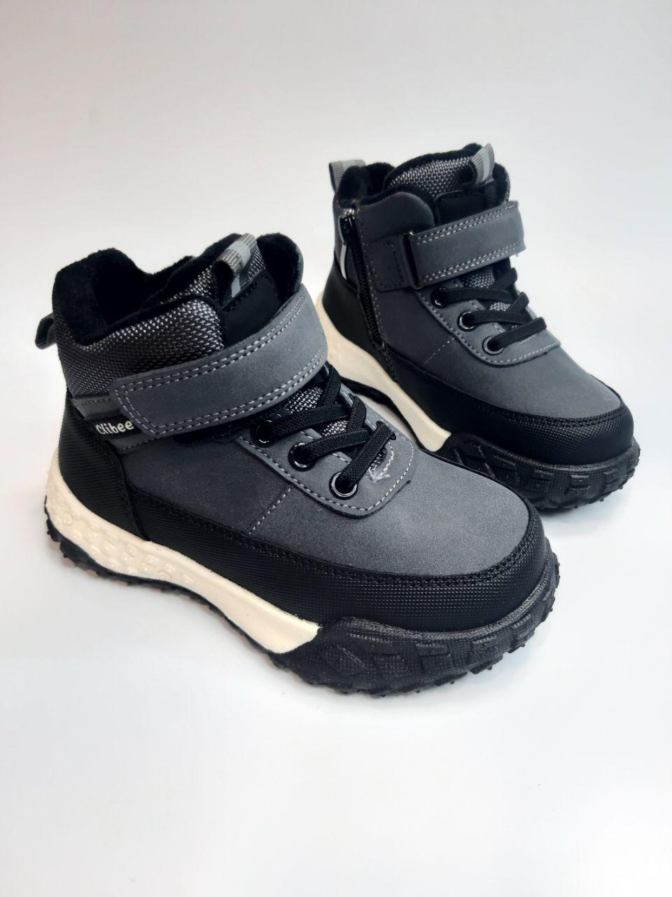 Черевики для хлопчика Clibee р. 32 20,2 см Сірий (85 bl-grey) Черевики для хлопчика Clibee р. 32 20,2 см Сірий (85 bl-grey)