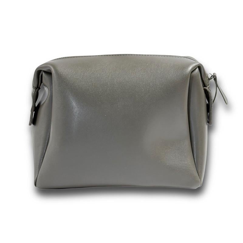 Косметичка экокожа Gorillas Accessories Шанель гладкая Серый (FR29)