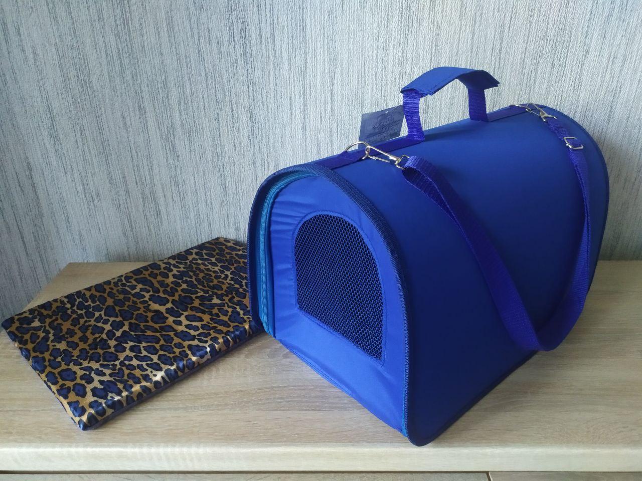 Сумка-переноска тунель р. 3 з матрациком 40,5х26х30,5 см Синій
