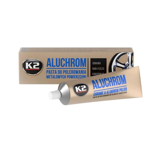 Паста для полировки хромированных деталей K2 Aluchrom 120 г
