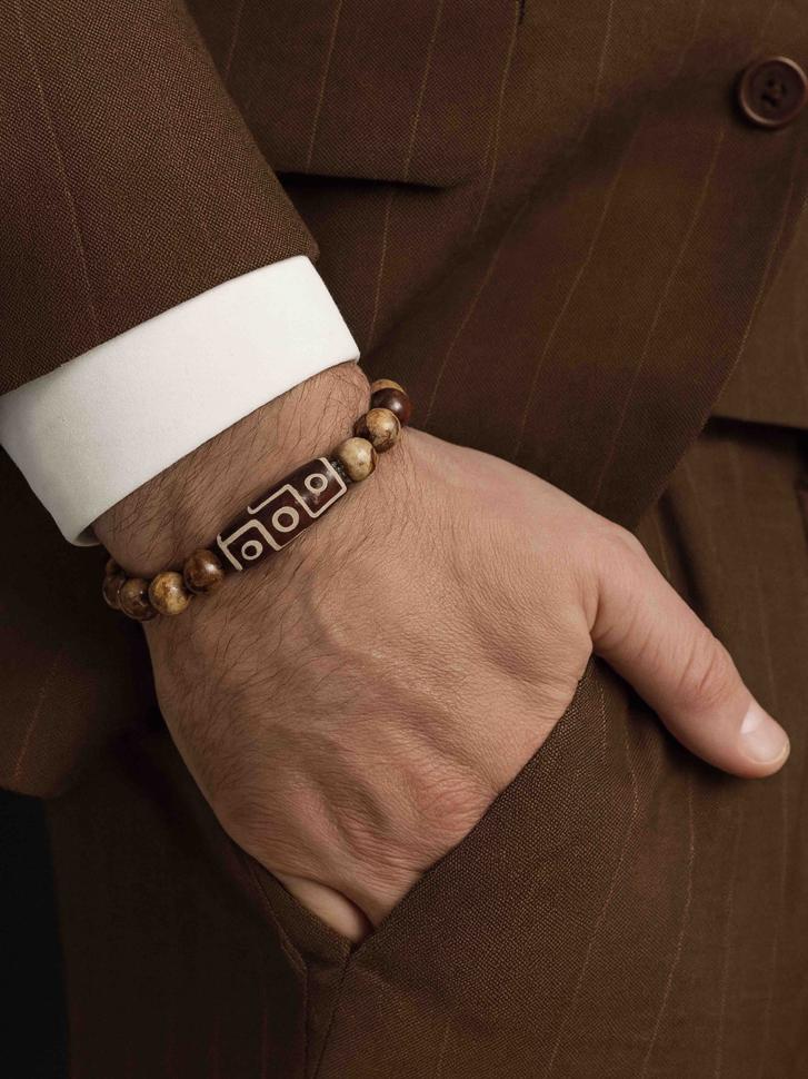 Браслет Ди из натурального камня яшма (4587)