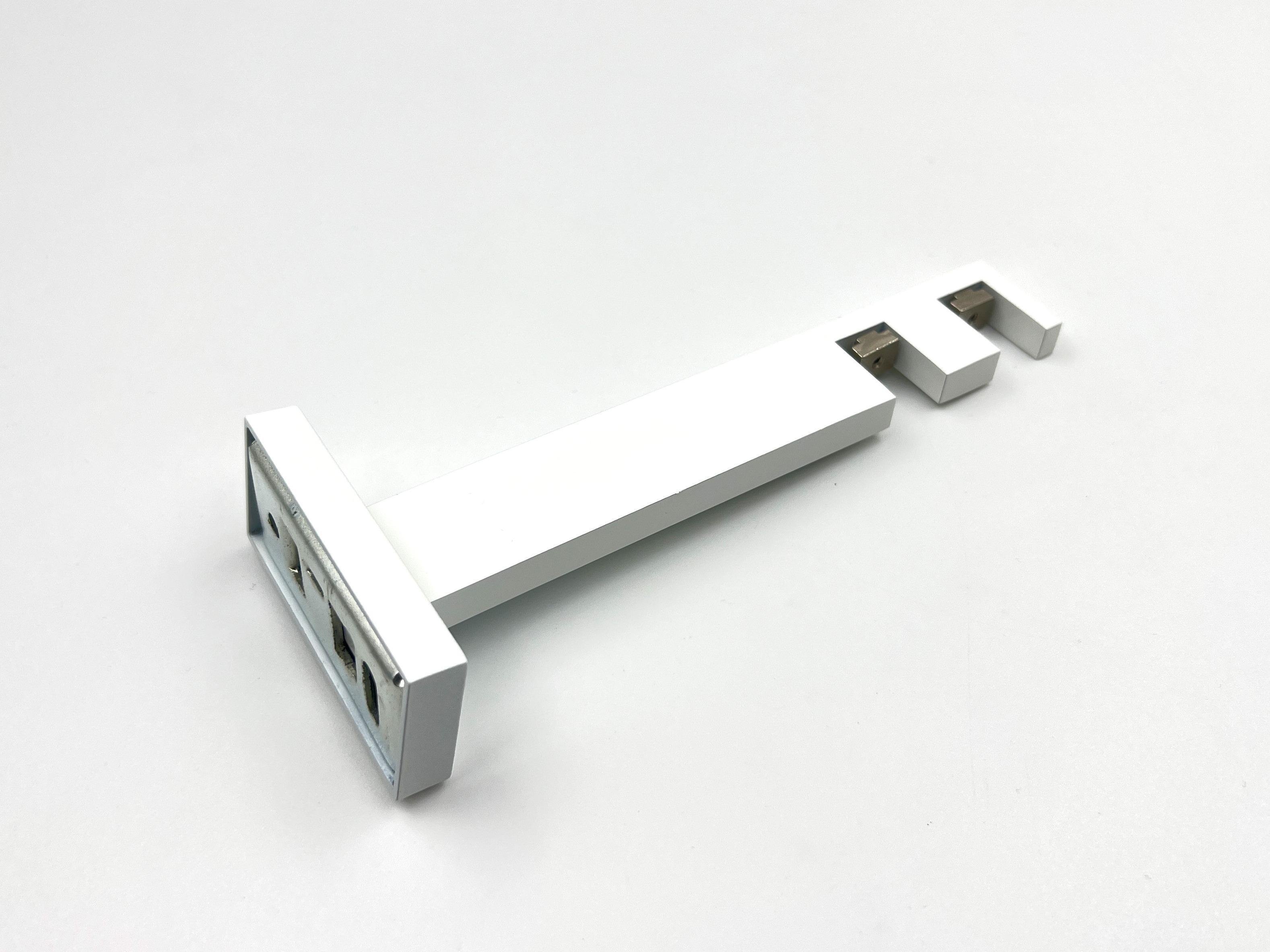 Кронштейн Quadrum Скарлайн подвійний 14-17 см Білий глянець - фото 3