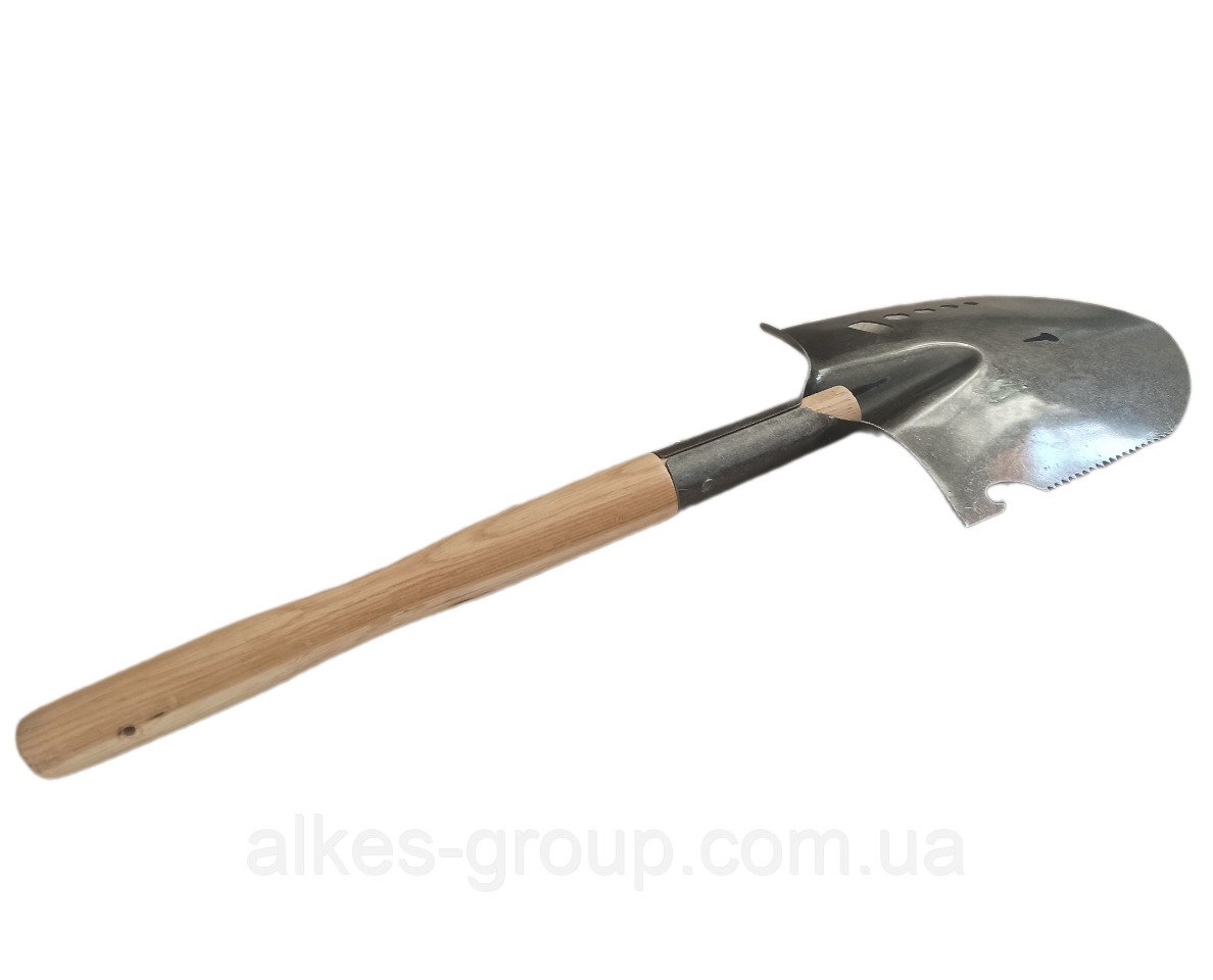 Лопата саперна WoffMann з дерев'яним держаком (2355799945) - фото 3