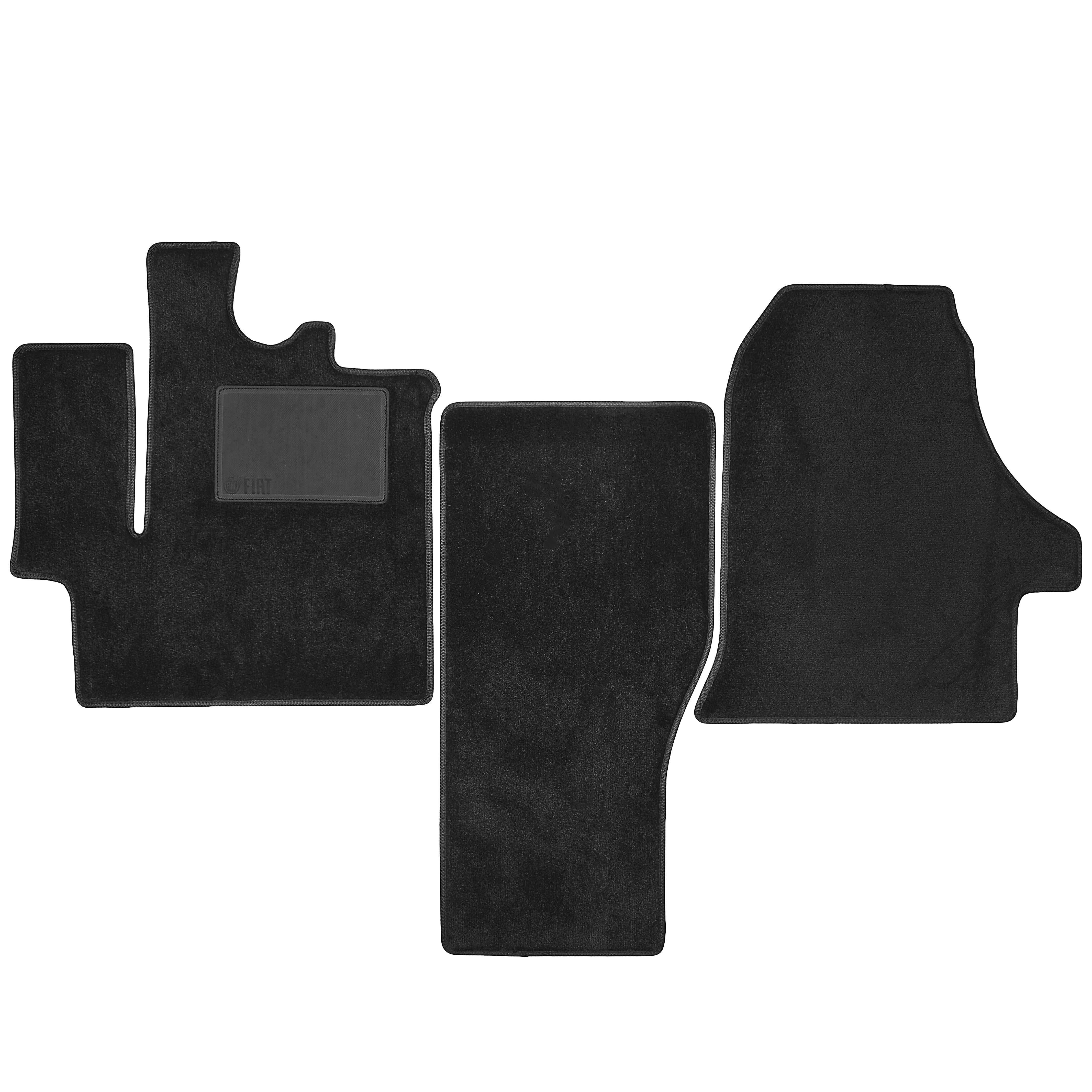 Коврики в салон передние для Fiat Ducato '06- текстильные Черный