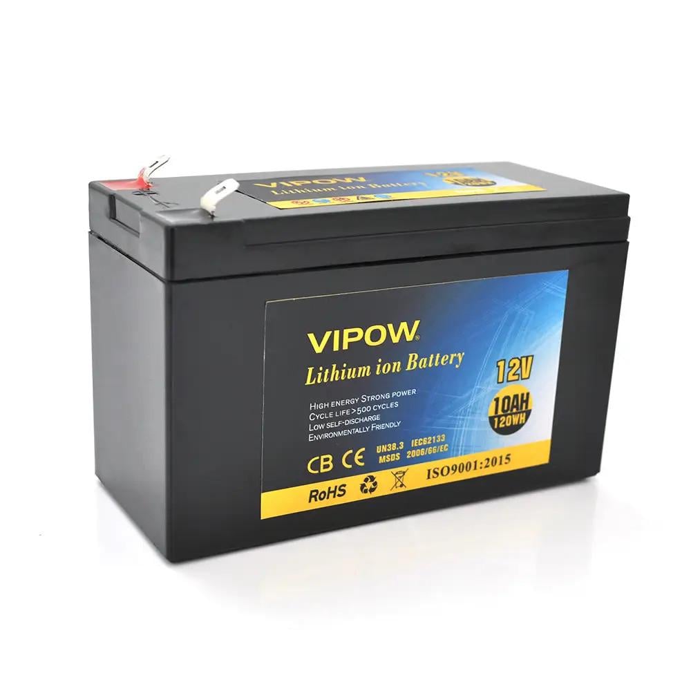 Батарея аккумуляторная литиевая Vipow 12 V 10Ah с элементами Li-ion 18650 со встроенной ВМS платой 3S5P