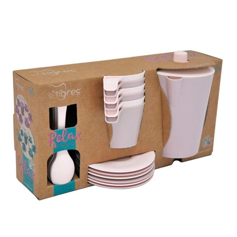 Набір посуду кавовий Tigres Релакс 19 ел. (39804) Набір посуду кавовий Tigres Релакс 19 ел. (39804)