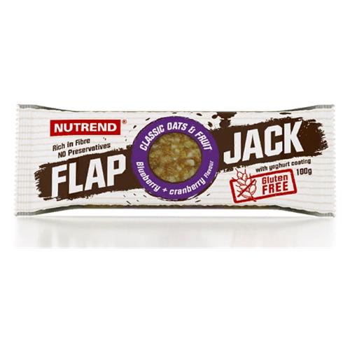 Батончик углеводный Nutrend Flapjack гluten Free 100 г Blueberries Cranberries Yoгurt гlaze