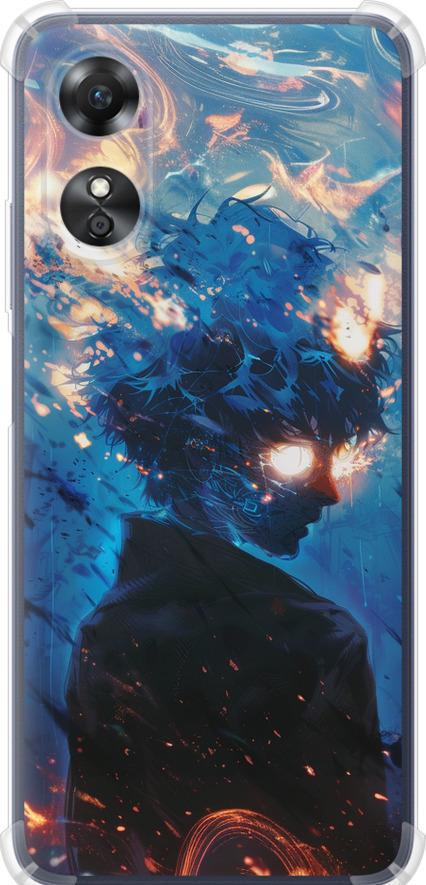 Чехол на Oppo A17 Сатору Годжо (6129sp-2954-42517)