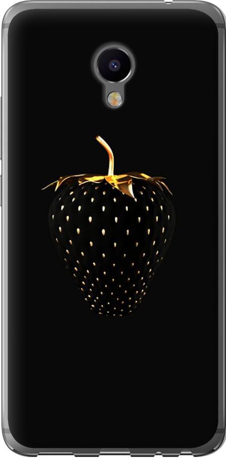 Чехол на Meizu M3e Черная клубника (3585u-607-42517)