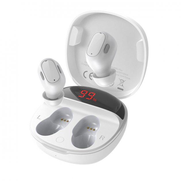 Наушники беспроводные Baseus Encok WM01 Plus White (1580537632)