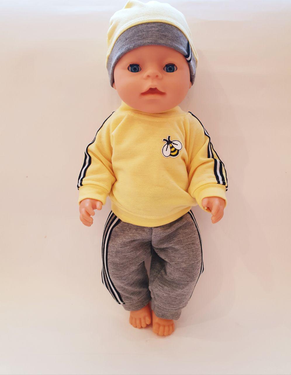 Набір одягу для ляльки Бебі Борн Бджілка 85 40-43 см Жовто-сірий - фото 4 Набір одягу для ляльки Бебі Борн Бджілка 85 40-43 см Жовто-сірий - фото 4