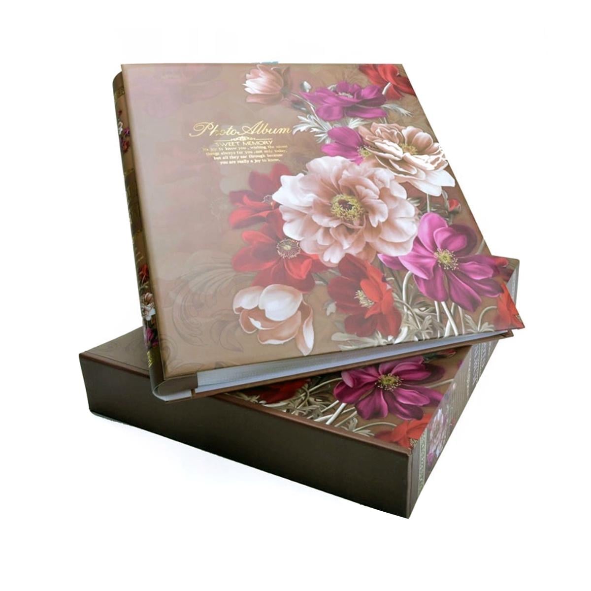 Фотоальбом Gedeon CR46500WB FLOWER box 10x15 см Brown