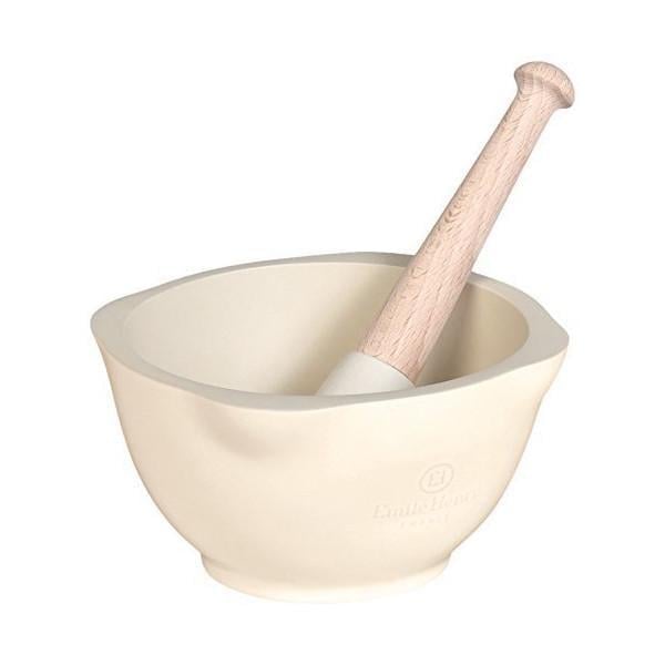 Ступка з товкачиком Emile Henry Kitchen Tools 0,6 л Бежевий (020255)