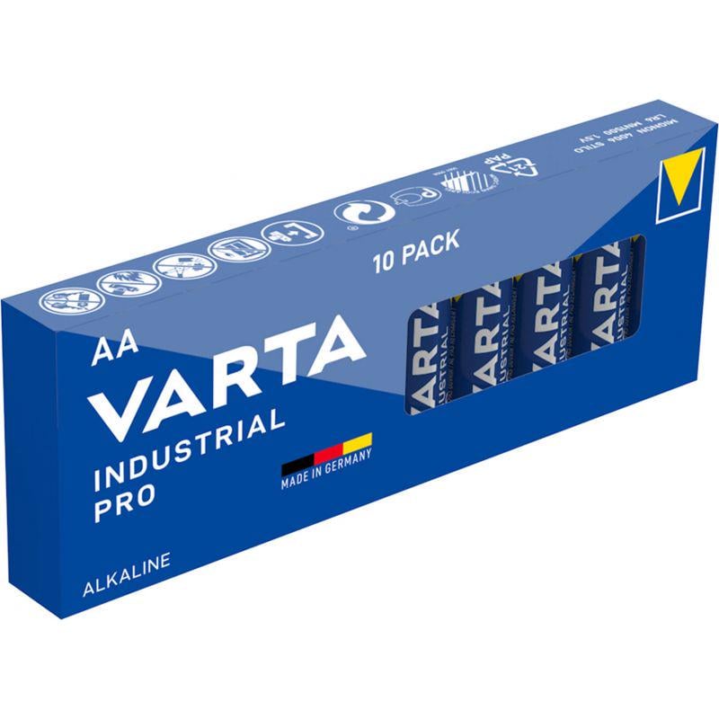 Батарейка щелочная Varta Industrial Pro AA пальчиковая 10 шт.