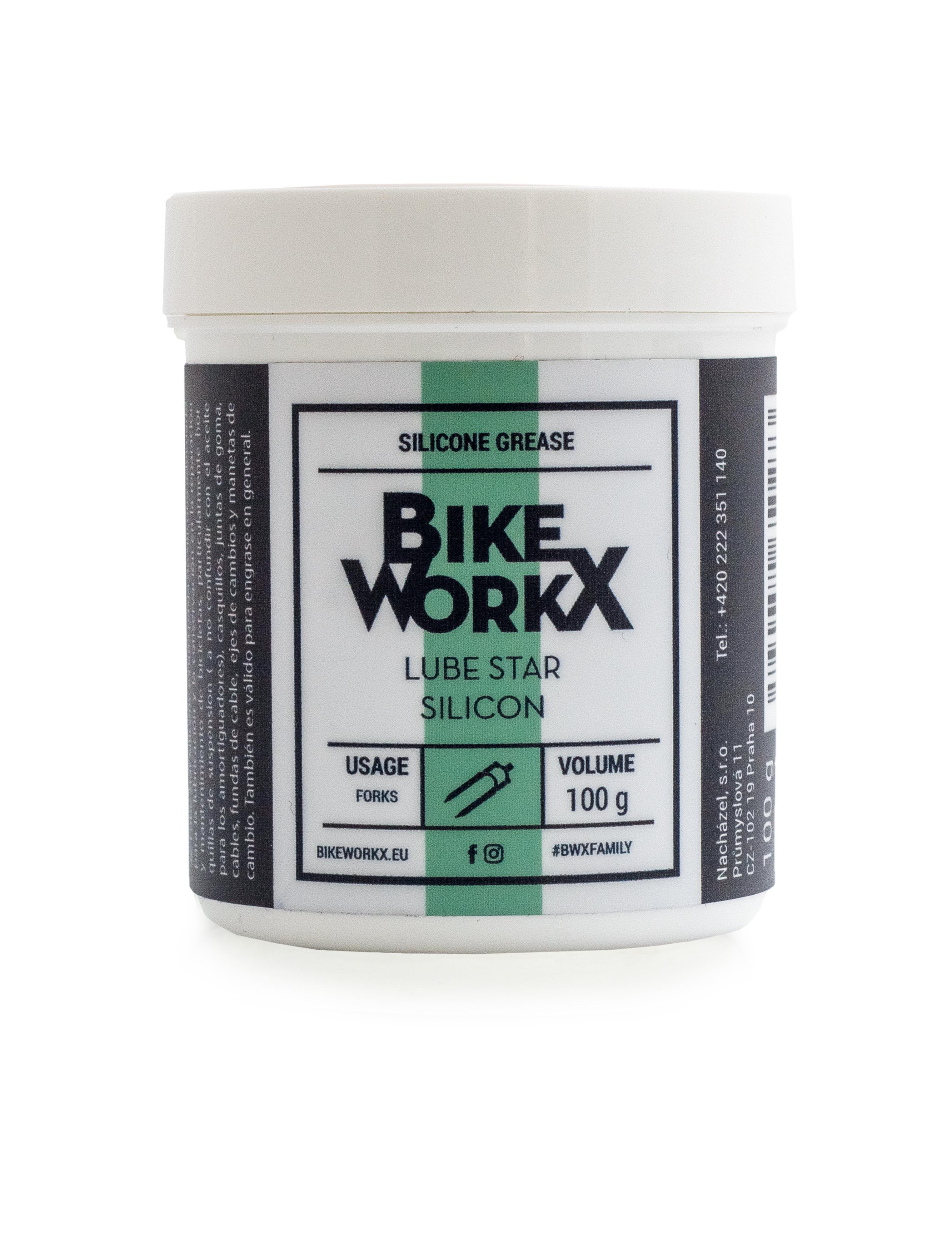 Мастило густе BikeWorkX Lube Star Silicon банку 100 г (SILICONE/100)