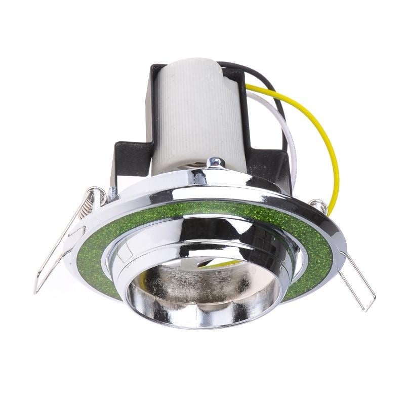 Светильник точечный поворотный RO-50D ShGreen/CHR