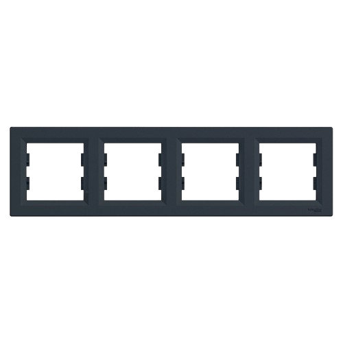 Рамка четырехместная горизонтальная Schneider Electric ASFORA IP20 Антрацит (EPH5800471) Рамка четырехместная горизонтальная Schneider Electric ASFORA IP20 Антрацит (EPH5800471)