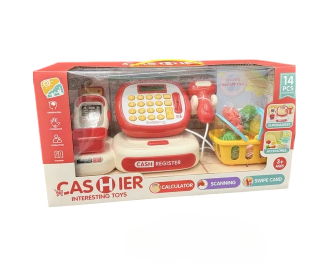 Кассовый аппарат Fun Game C 668-33 подсветка/звук/калькулятор/весы/терминал для оплаты картой (2849192384)