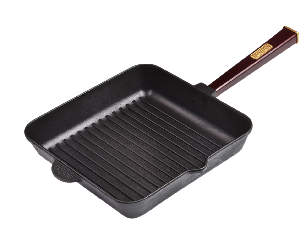 Чугунная сковорода-гриль Brizoll Optima-Bordo 280х280х50 мм (32551112) Чугунная сковорода-гриль Brizoll Optima-Bordo 280х280х50 мм (32551112)