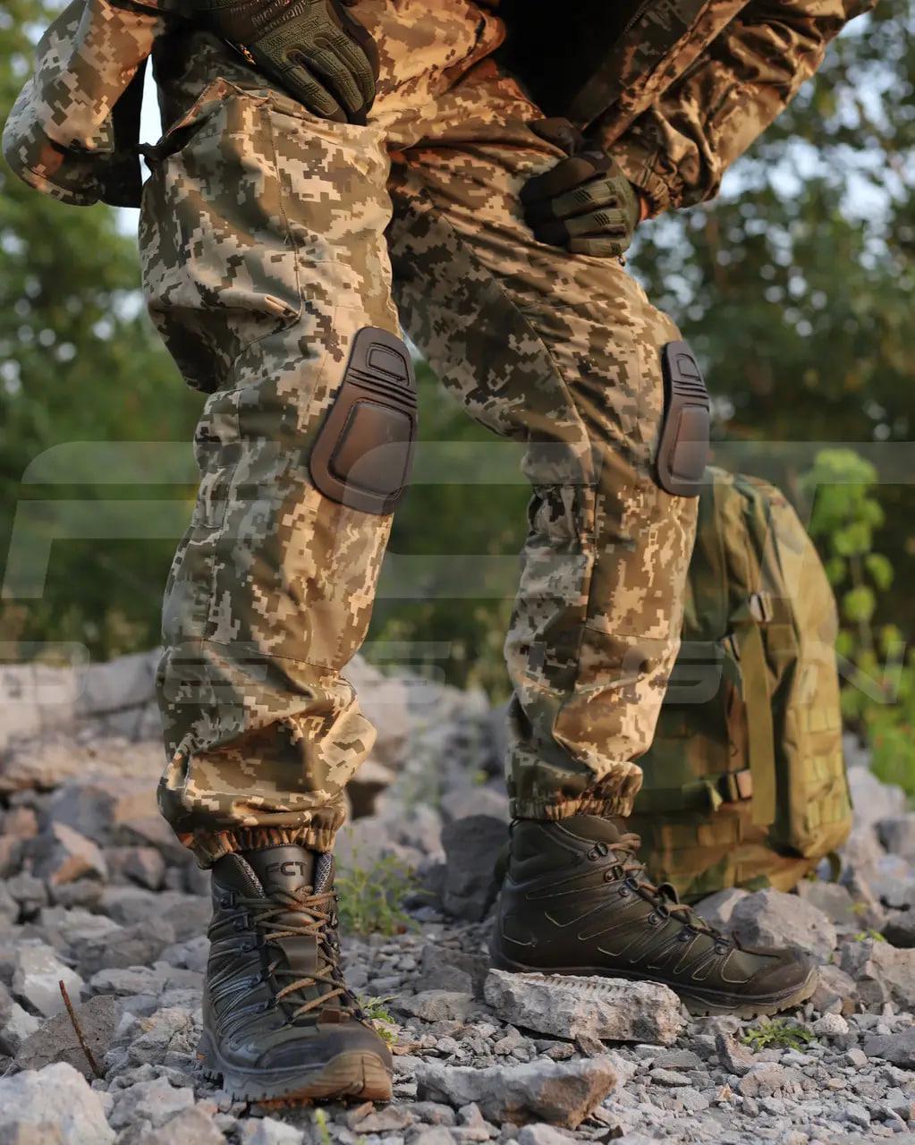 Костюм демисезонный с наколенниками и налокотниками FCT Design Горка 5 р. 40-42 Пиксель ВСУ - фото 5