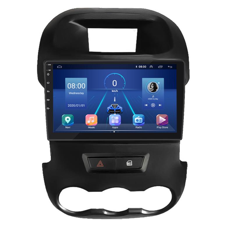 Штатная магнитола Lesko для Ford Ranger III 2011-2015 экран 9" 6/128Gb 4G Wi-Fi GPS Top Форд