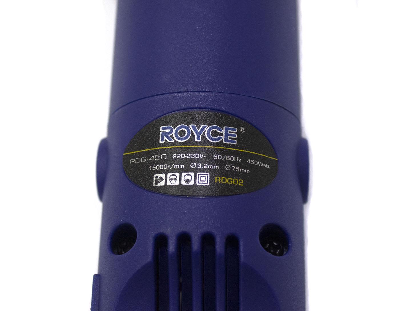 Болгарка-гравёр 2в1 ROYCE (RDG-450) - фото 4 Болгарка-гравёр 2в1 ROYCE (RDG-450) - фото 4