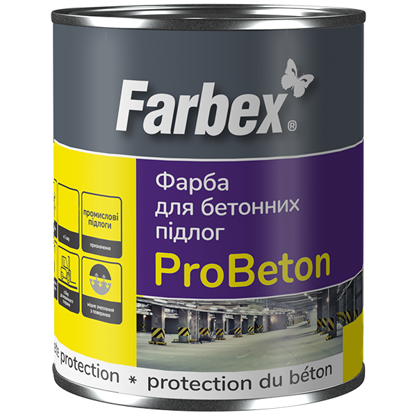 Краска для бетонных полов ProBeton Farbex 12 кг Серый (2792906461)