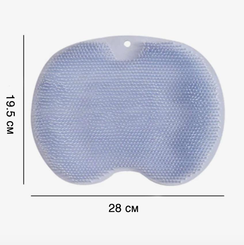 Килимок для ніг масажний у ванну/душ на присосках силіконовий Блакитний (83815971) - фото 4 Килимок для ніг масажний у ванну/душ на присосках силіконовий Блакитний (83815971) - фото 4